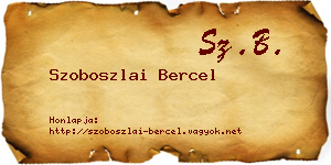 Szoboszlai Bercel névjegykártya